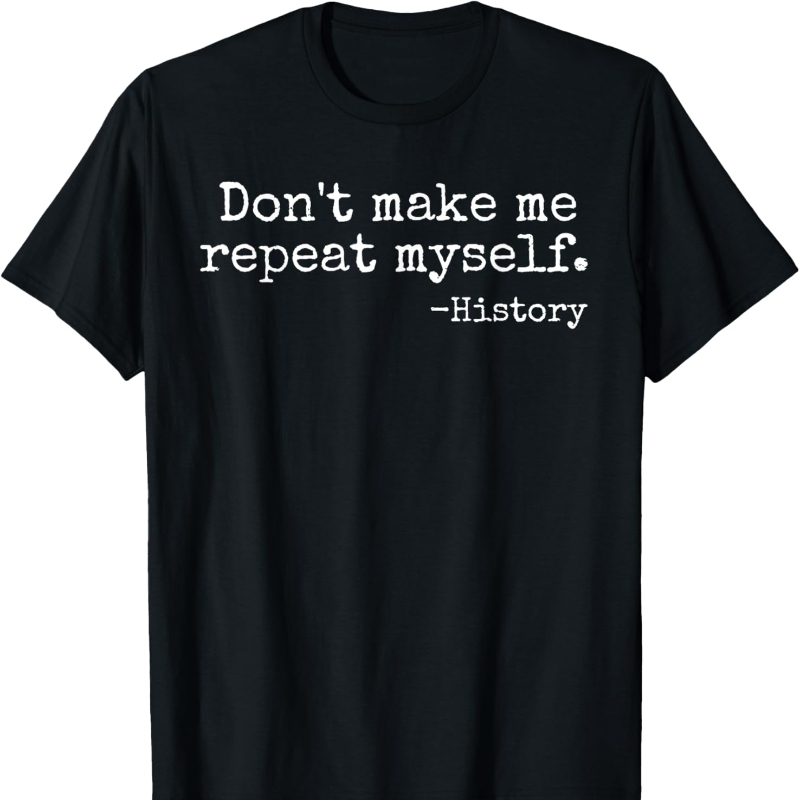 Street Fashion History - Camiseta con estampado de letras simples