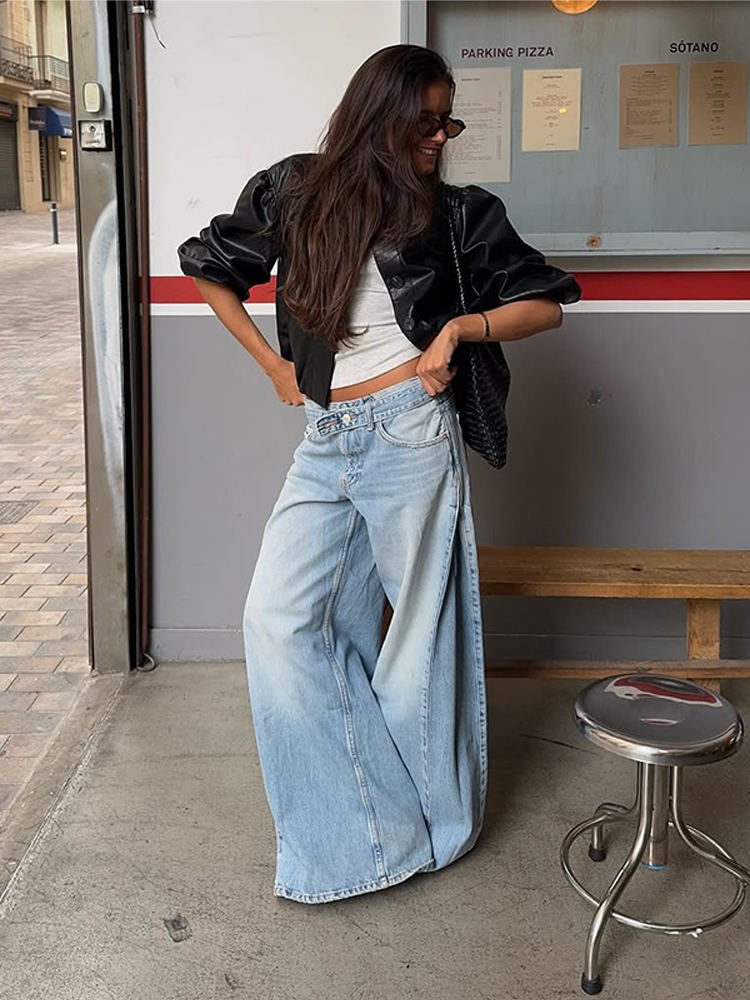 Street Fashion Urban - Pantalones Vaqueros de Mezclilla para Mujer,