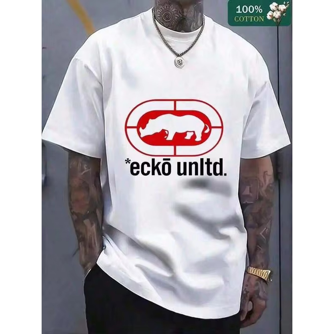 Street Fashion Essentials - Camiseta con estampado Ecko Unltd de