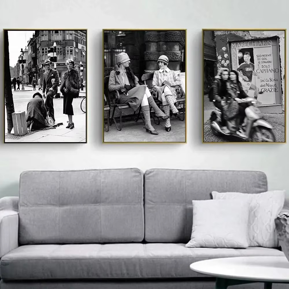 Street Fashion Paris - Póster de pared con estampado de