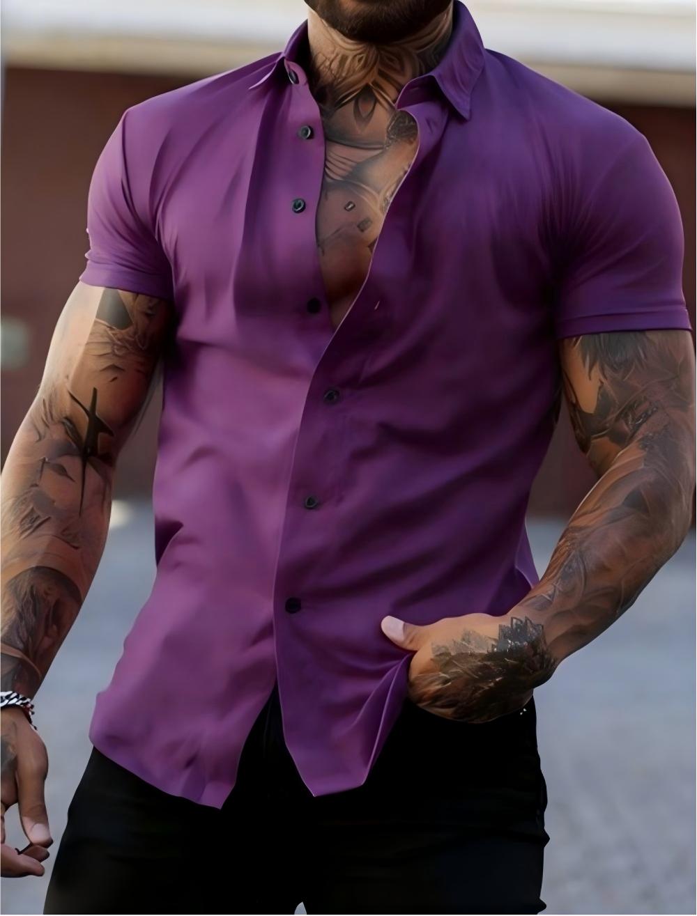 Street Fashion Shanghai - Camiseta de Verano 2025 para Hombre,