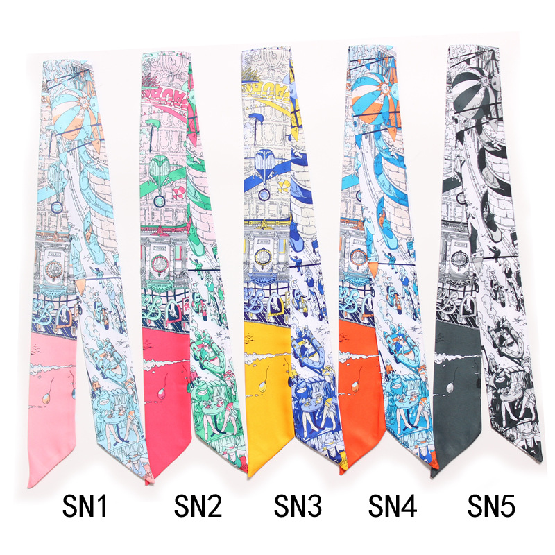 Bufanda de seda con estampado  - Street Fashion Paris reseña y precio