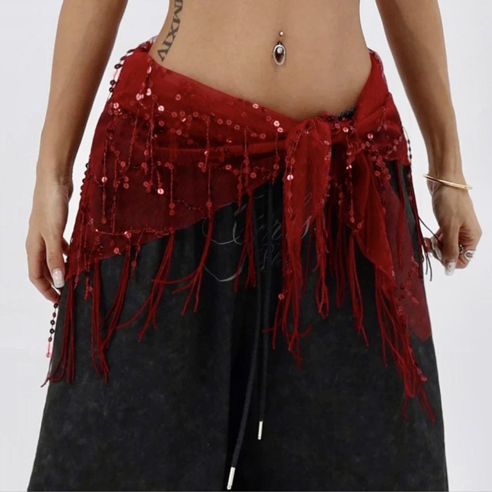 Cinturón de lentejuelas de mod - Street Fashion India reseña y precio
