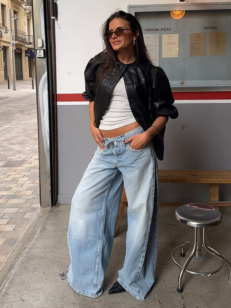 Pantalones Vaqueros de Mezclil - Street Fashion Urban reseña y precio