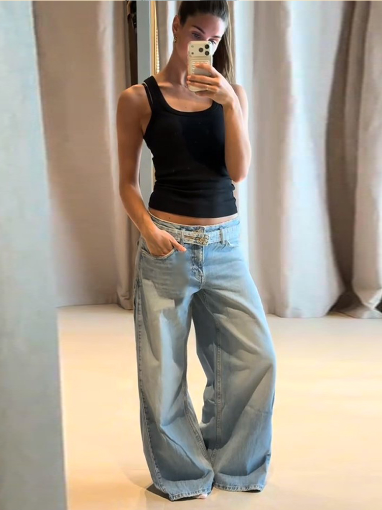Pantalones Vaqueros de Mezclil - Street Fashion Urban reseña y precio