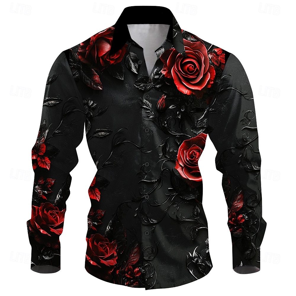 Camisa 3D informal de manga la - Street Fashion Shanghai reseña y precio