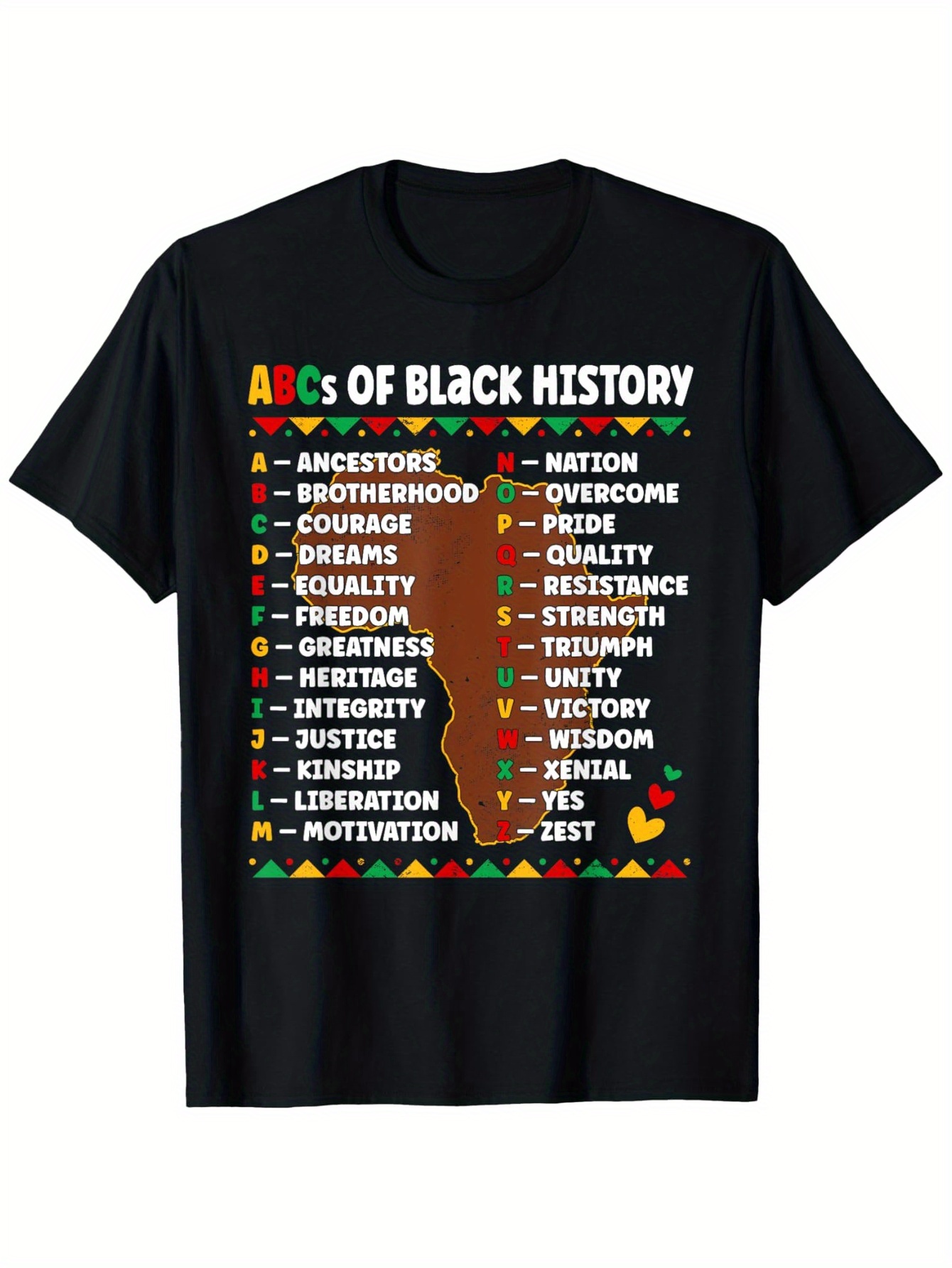 Camiseta ABCs of Black History - Street Fashion History reseña y precio