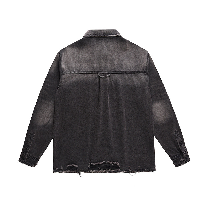 Chaqueta vaquera rasgada para  - Street Fashion Jacket reseña y precio