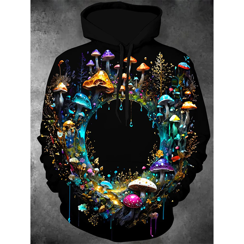 Sudadera con capucha de setas  - Street Fashion Essentials reseña y precio