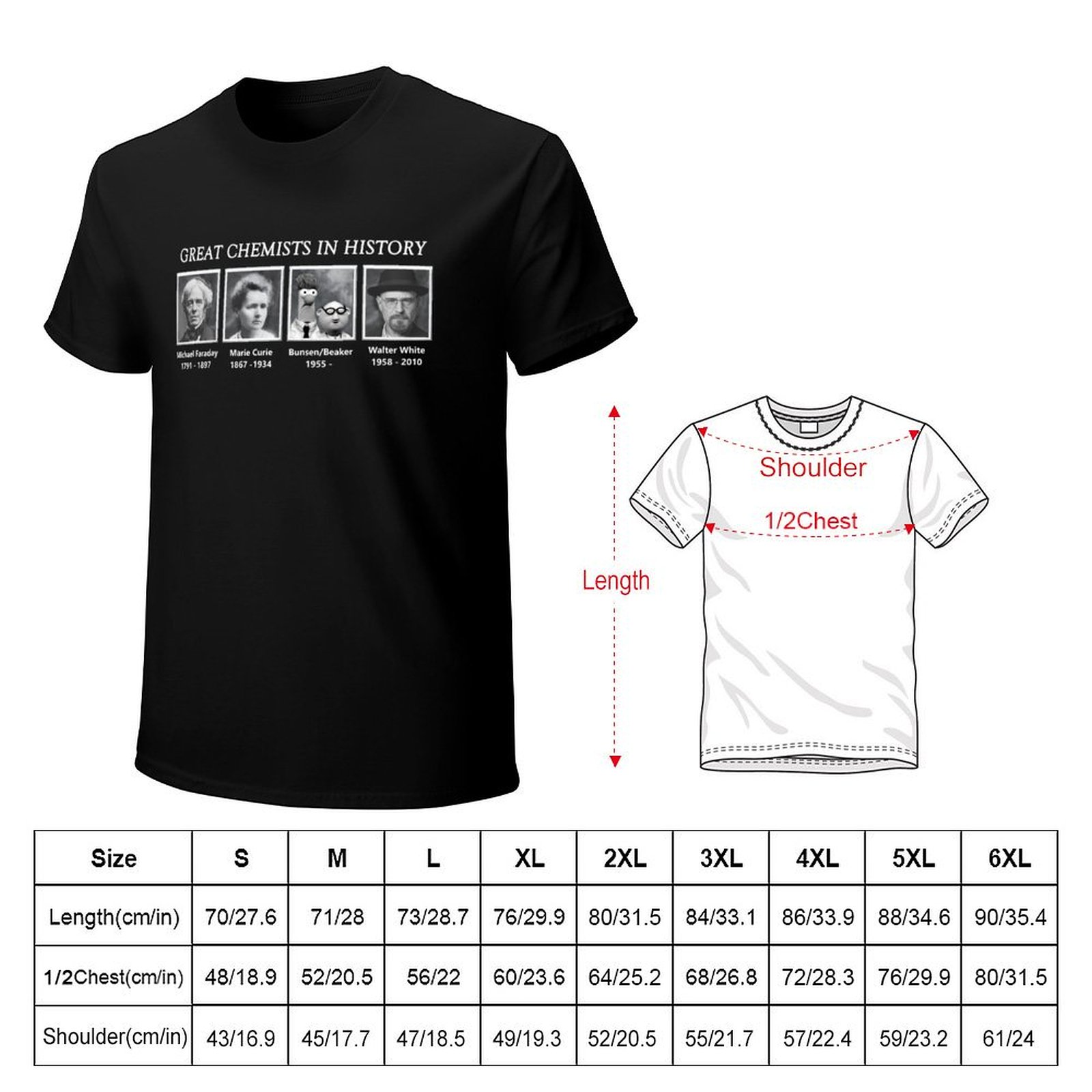 Camiseta de los grandes químic - Street Fashion History reseña y precio