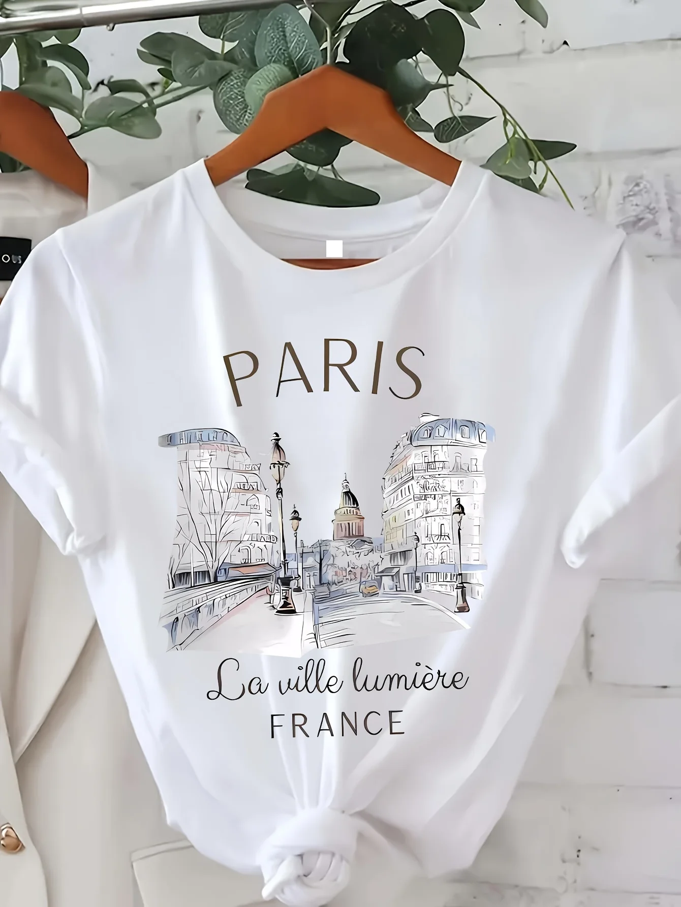 Camiseta Gráfica de Moda con E - Street Fashion Paris reseña y precio