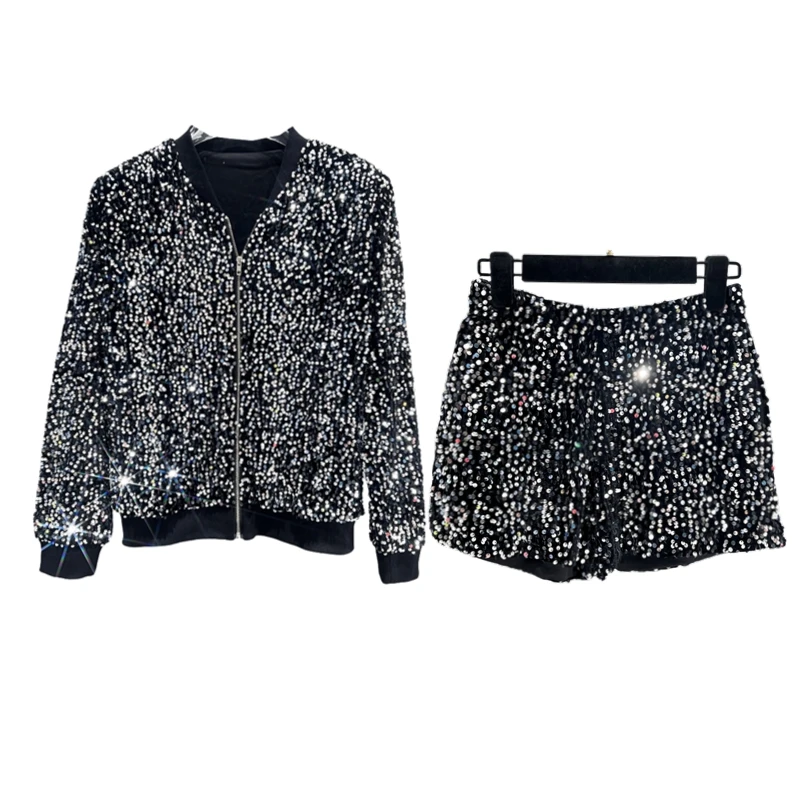 Abrigo de lentejuelas Premium  - Street Fashion Jacket reseña y precio