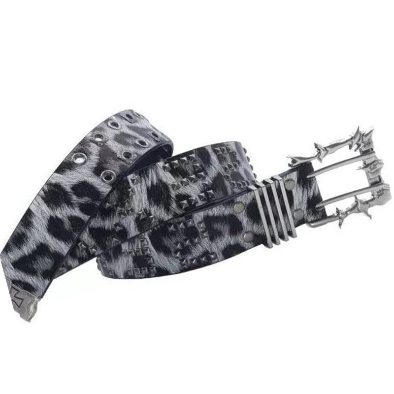 X5XA Cinturón PVC con estampad - Street Fashion Reference reseña y precio