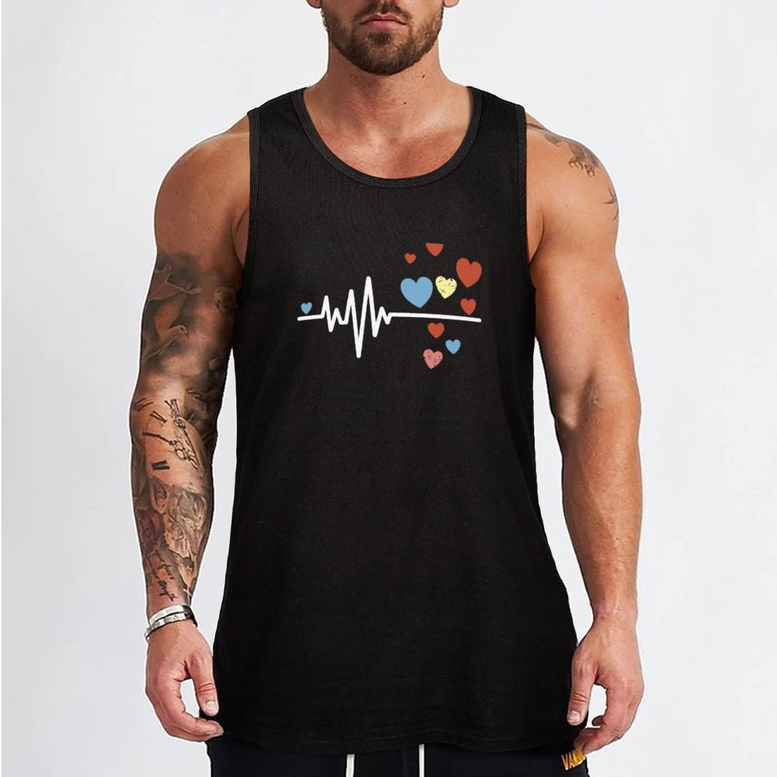 Camiseta sin mangas Heartbeat  - Street Fashion Urban reseña y precio