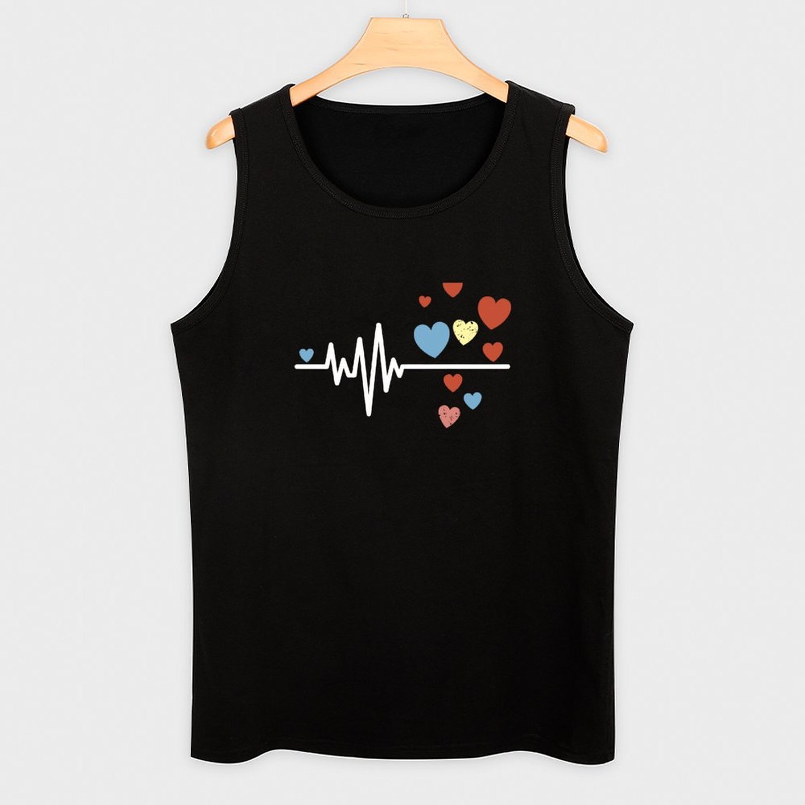 Camiseta sin mangas Heartbeat  - Street Fashion Urban reseña y precio
