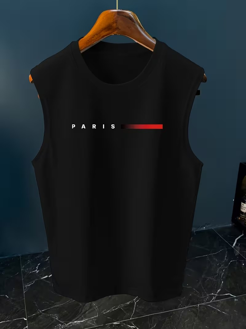 Camiseta sin mangas minimalist - Street Fashion Paris reseña y precio