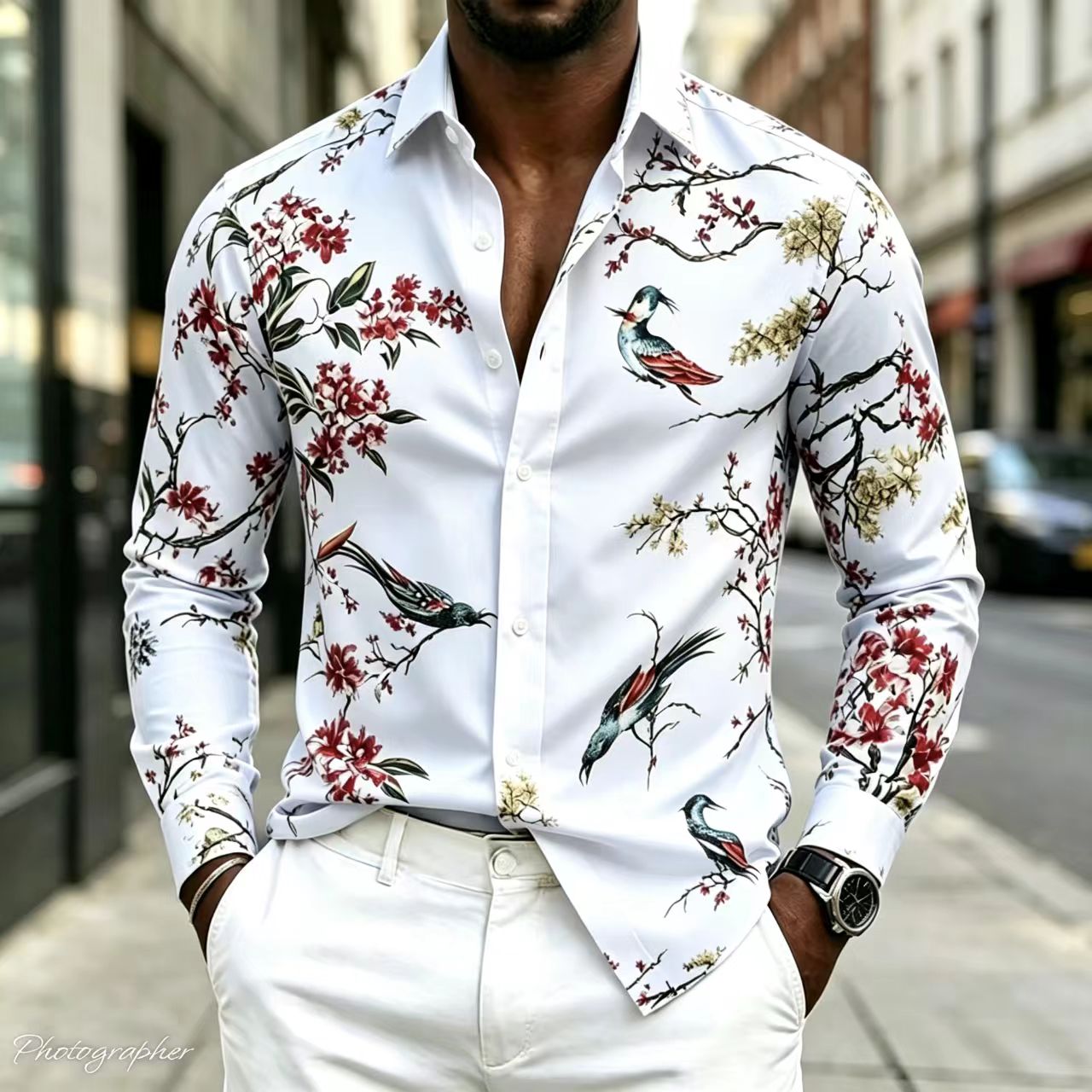 Camisa de Hombre Nueva 2026 co - Street Fashion Shanghai reseña y precio