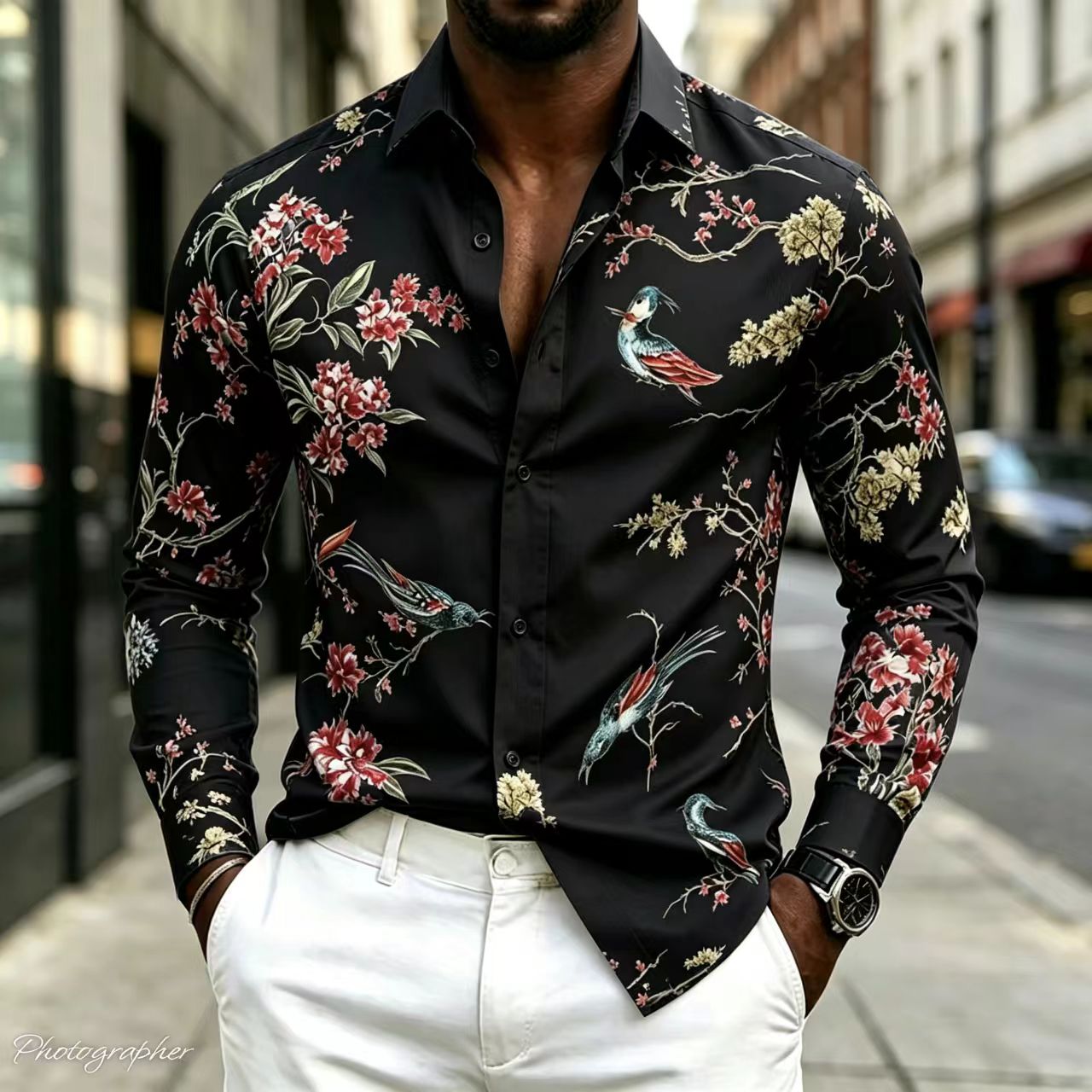 Camisa de Hombre Nueva 2026 co - Street Fashion Shanghai reseña y precio