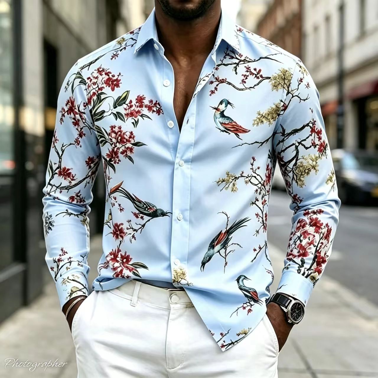 Camisa de Hombre Nueva 2026 co - Street Fashion Shanghai reseña y precio