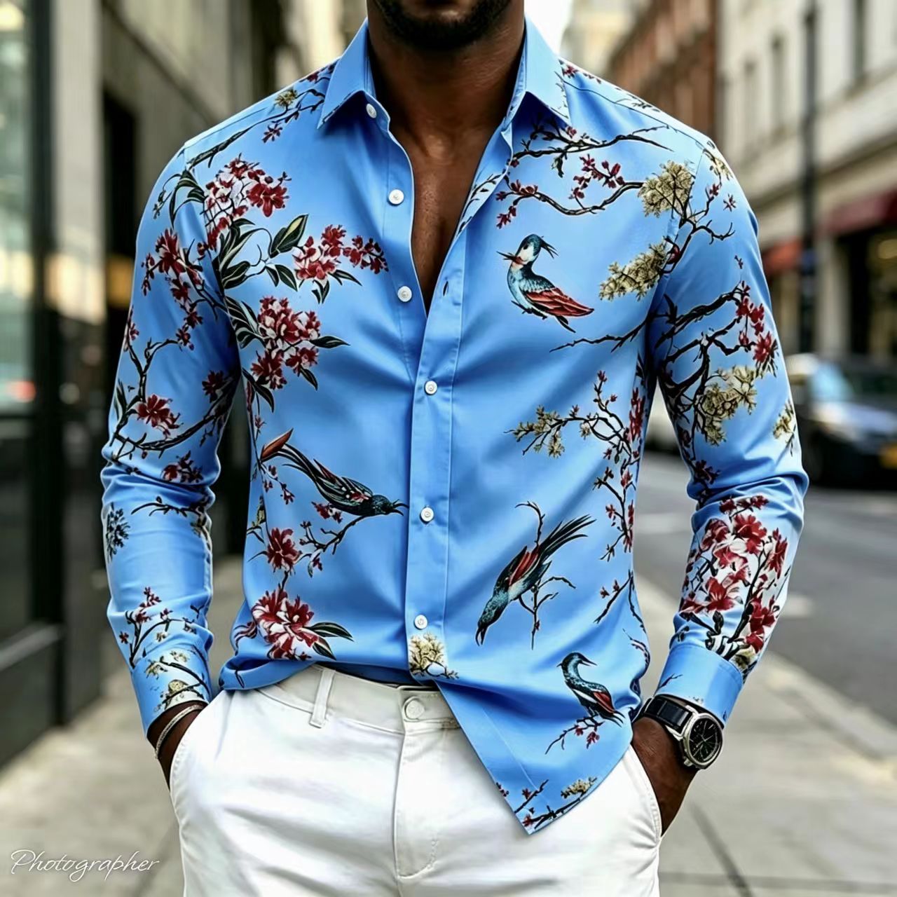 Camisa de Hombre Nueva 2026 co - Street Fashion Shanghai reseña y precio