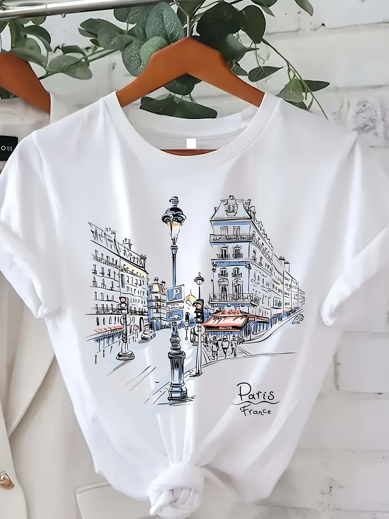 Camiseta con estampado de call - Street Fashion Paris reseña y precio