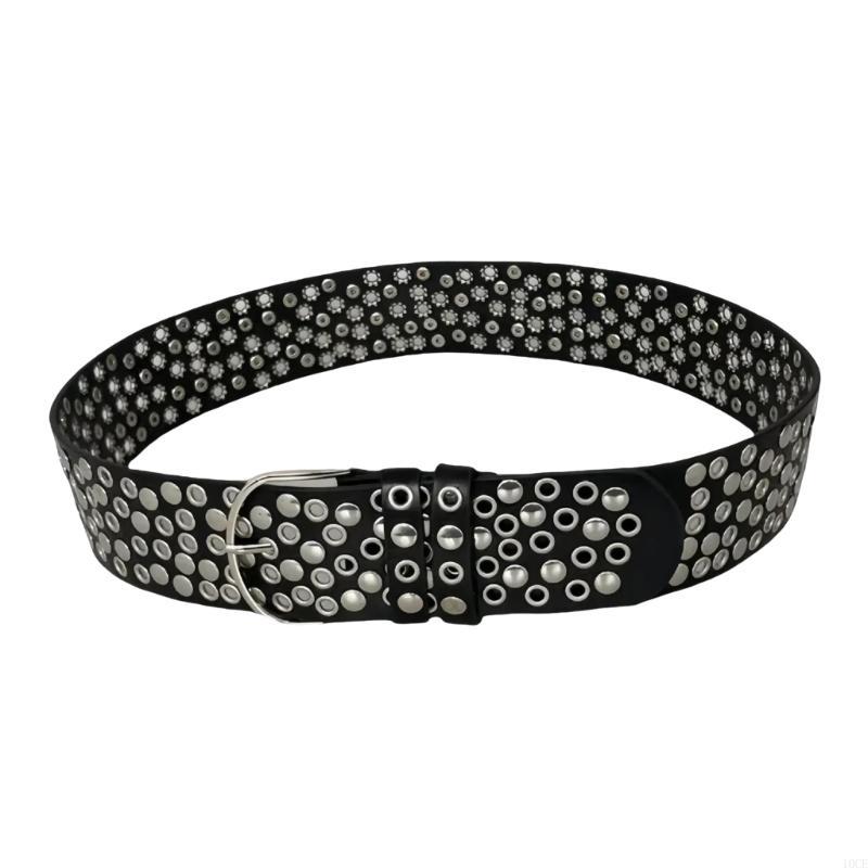 Punk Rivet Studded Belt con ta - Street Fashion Reference reseña y precio